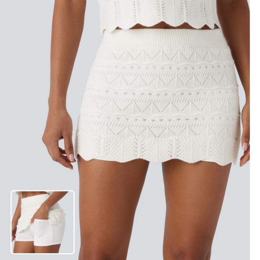 HALARA Knit Mini Sweater Skirt